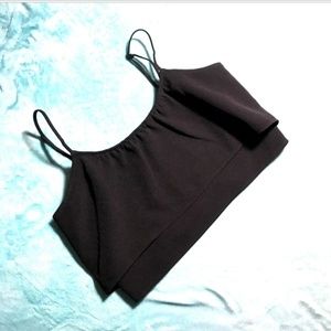 Women’s Crop Top Large Sleeveless Zipper Flowy